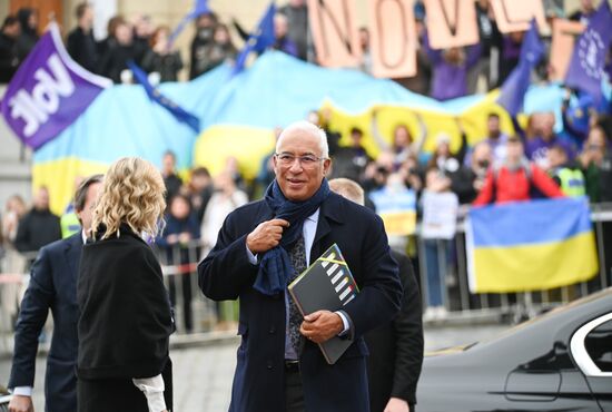 Czech Republic European Political Community Summit Arrival