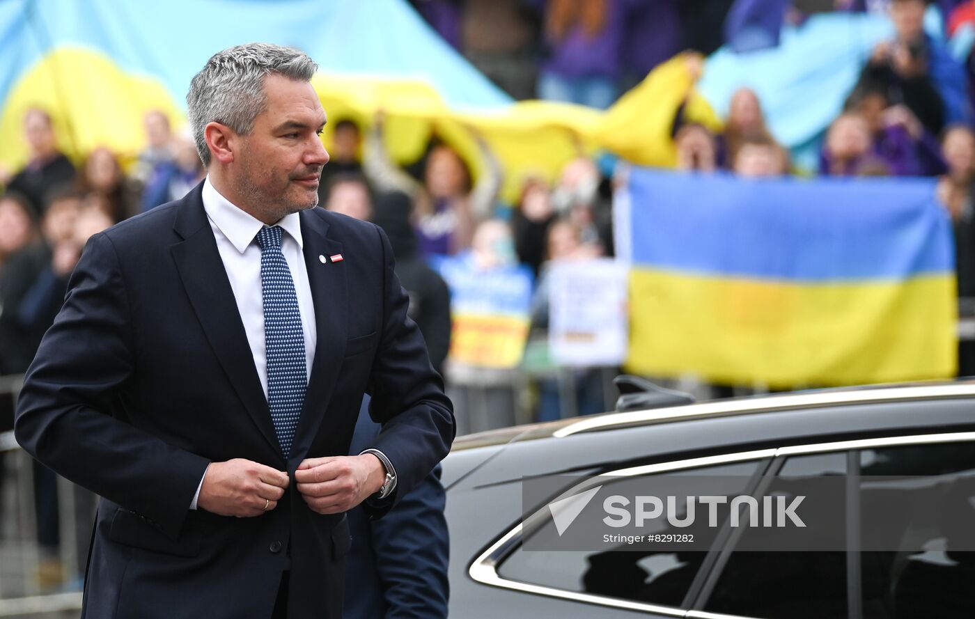 Czech Republic European Political Community Summit Arrival