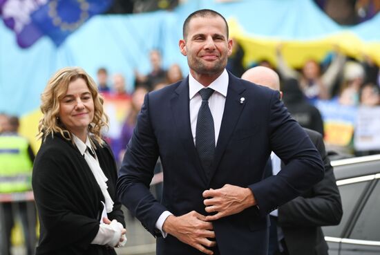 Czech Republic European Political Community Summit Arrival