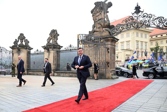 Czech Republic European Political Community Summit Arrival