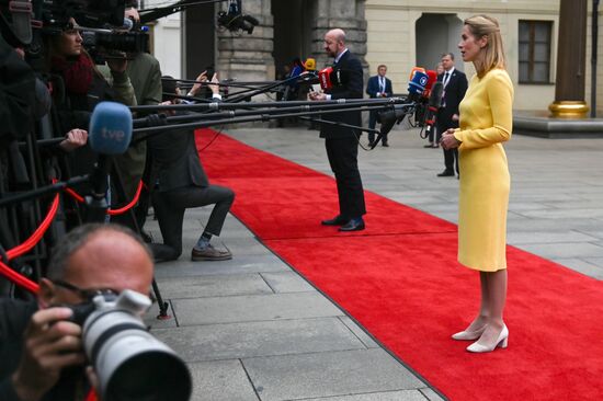 Czech Republic European Political Community Summit Arrival