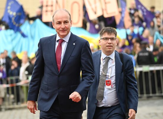 Czech Republic European Political Community Summit Arrival