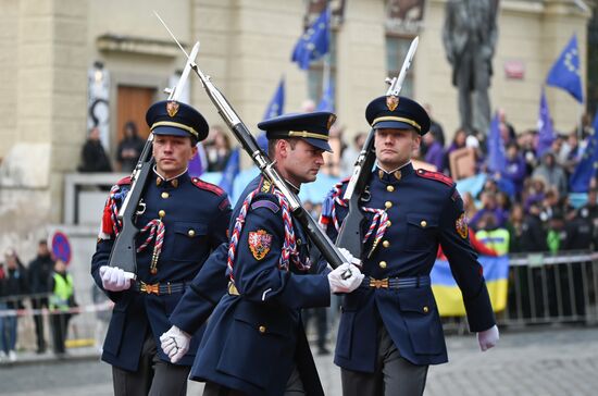 Czech Republic European Political Community Summit Arrival