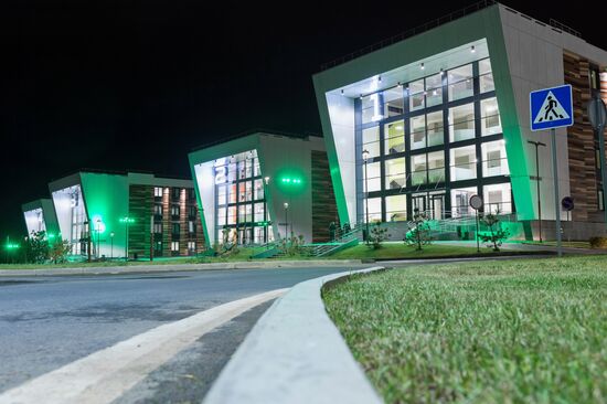 Four buildings of Innopolis University dormitory