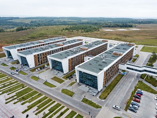 Four buildings of Innopolis University dormitory
