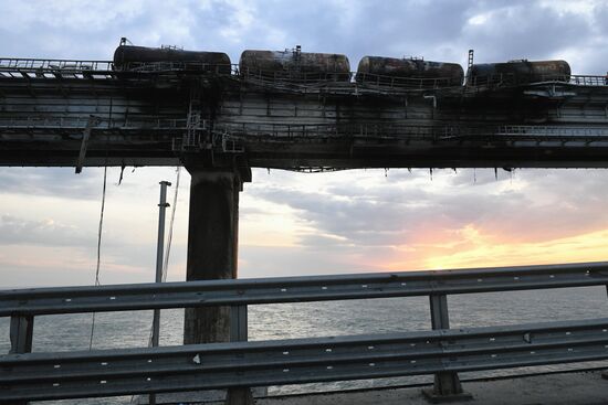 Russia Crimean Bridge Accident