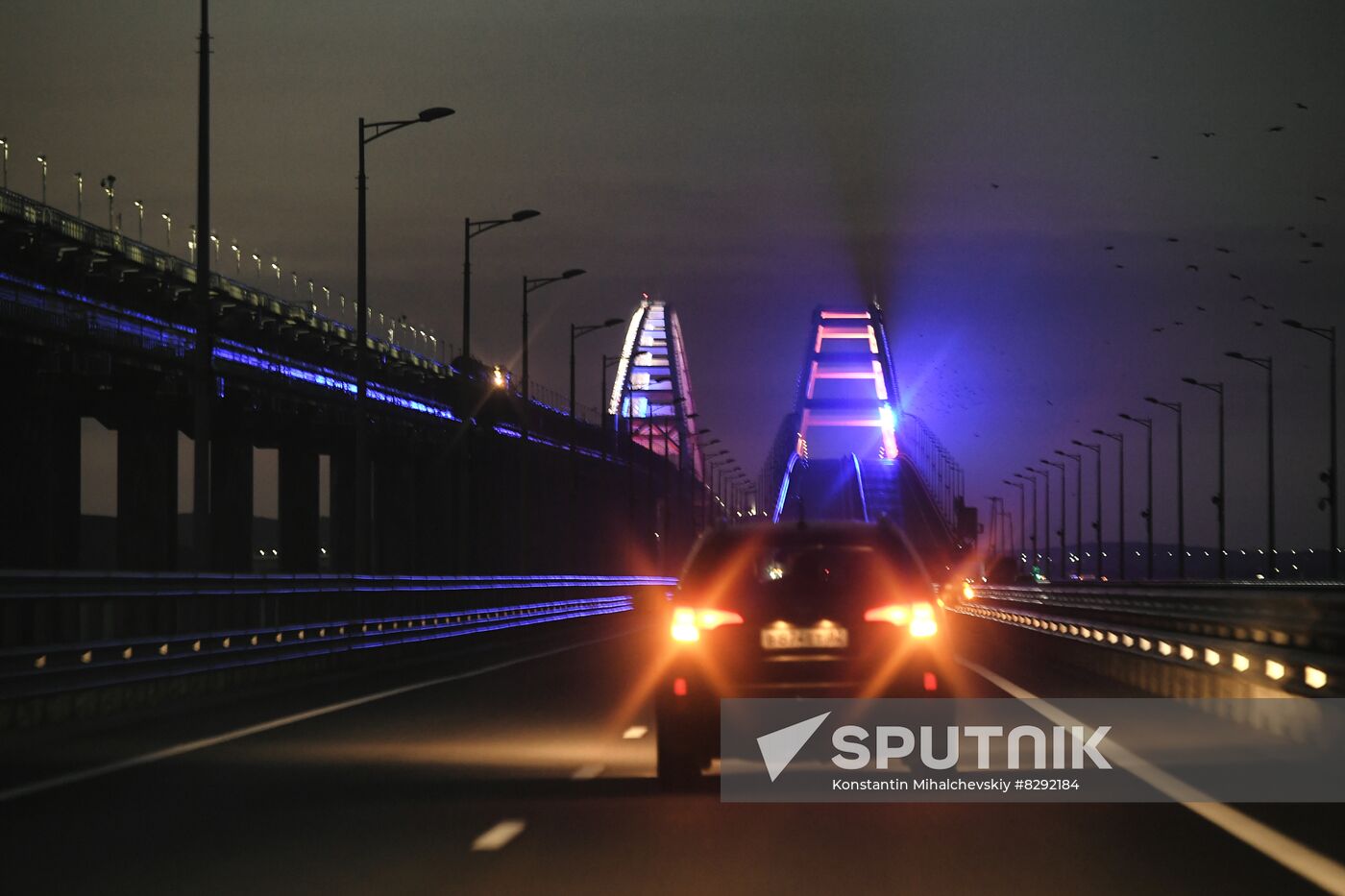 Russia Crimean Bridge Accident Traffic