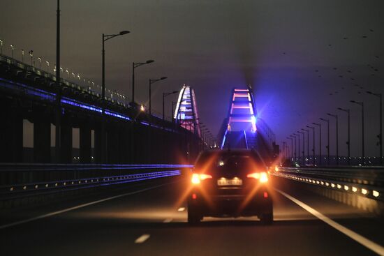 Russia Crimean Bridge Accident Traffic