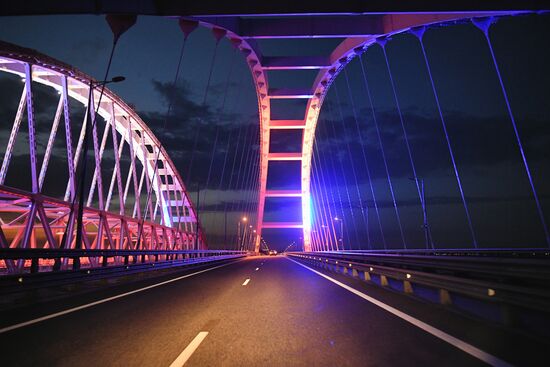 Russia Crimean Bridge Accident Traffic