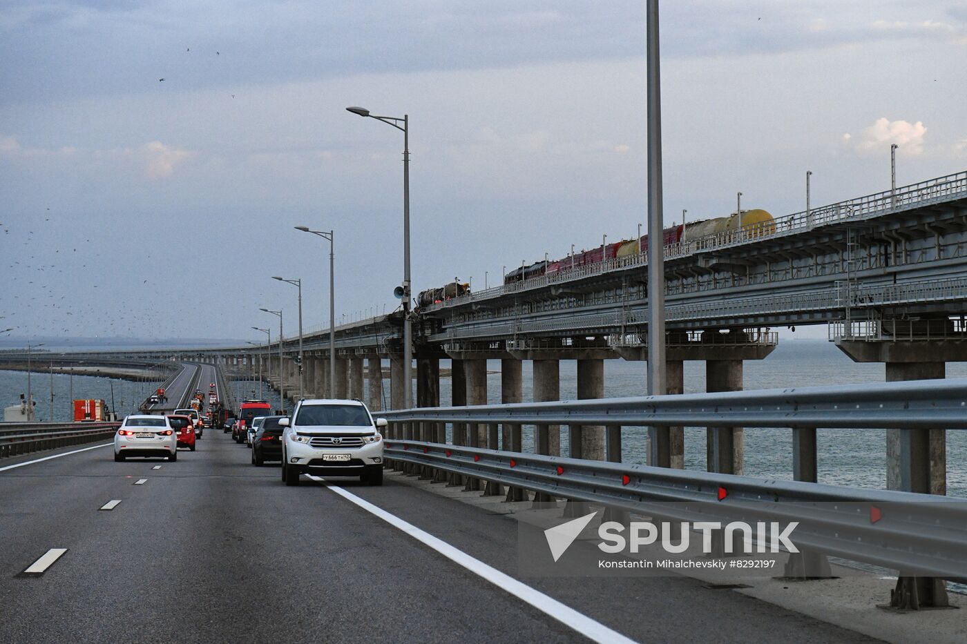 Russia Crimean Bridge Accident Traffic
