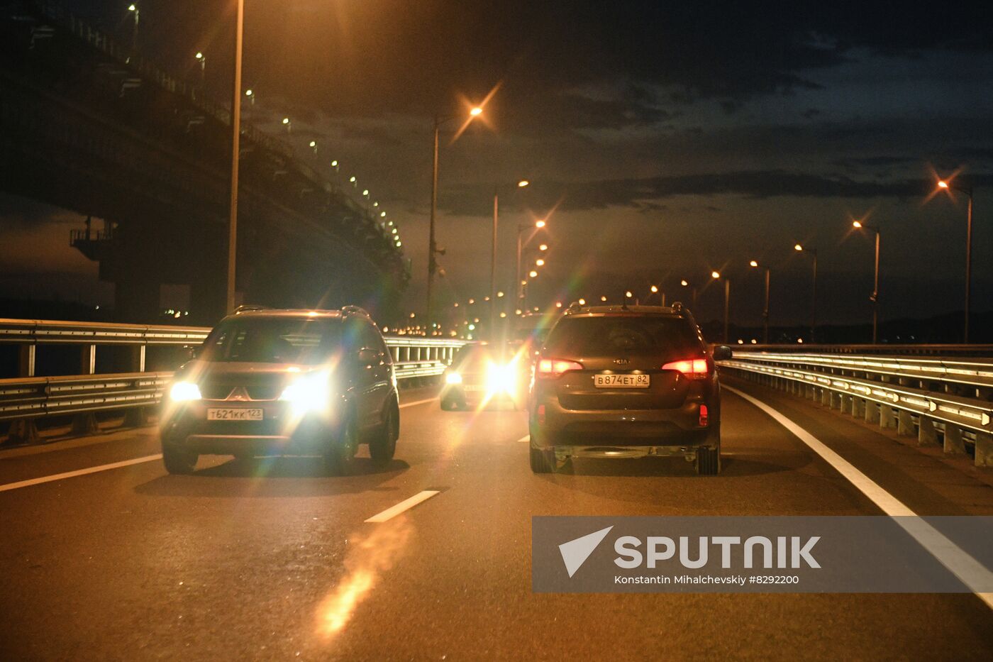 Russia Crimean Bridge Accident Traffic