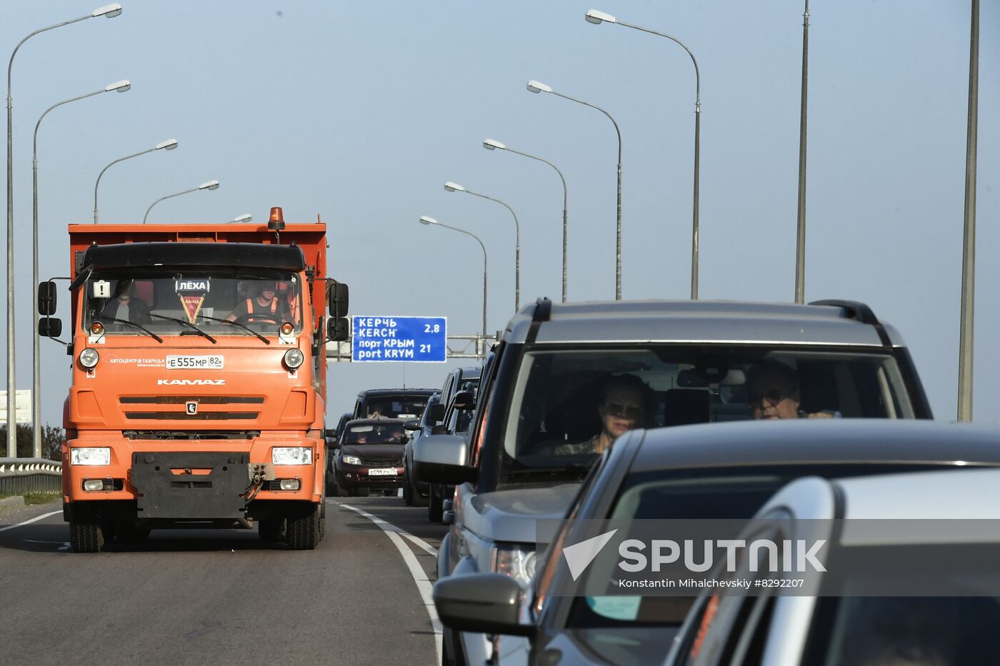 Russia Crimean Bridge Accident Traffic