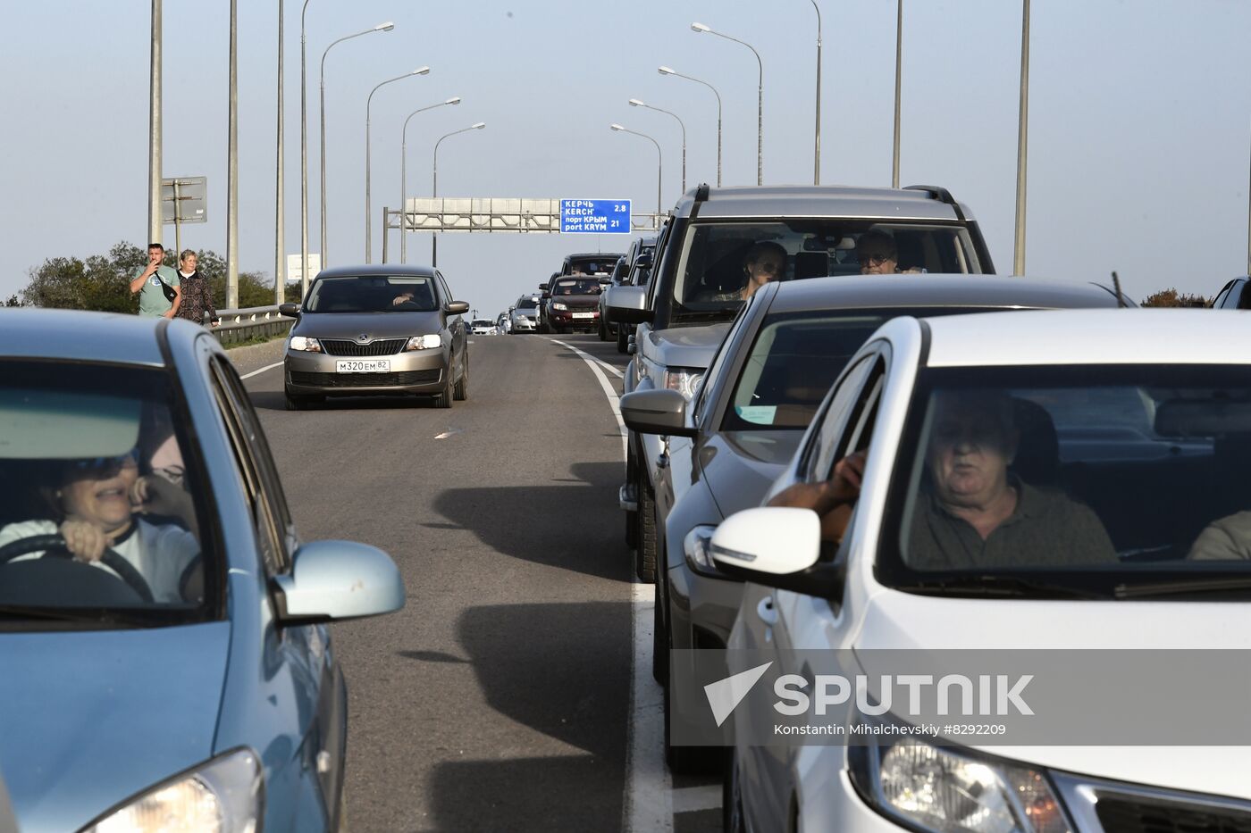 Russia Crimean Bridge Accident Traffic
