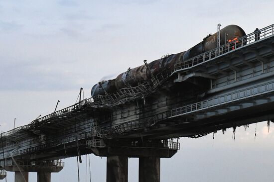 Russia Crimean Bridge Accident