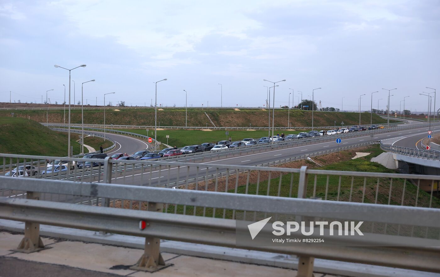 Russia Crimean Bridge Accident Traffic