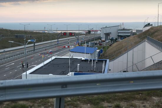 Russia Crimean Bridge Accident Traffic