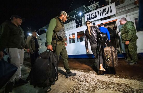 Russia Crimean Bridge Accident Ferry Crossing