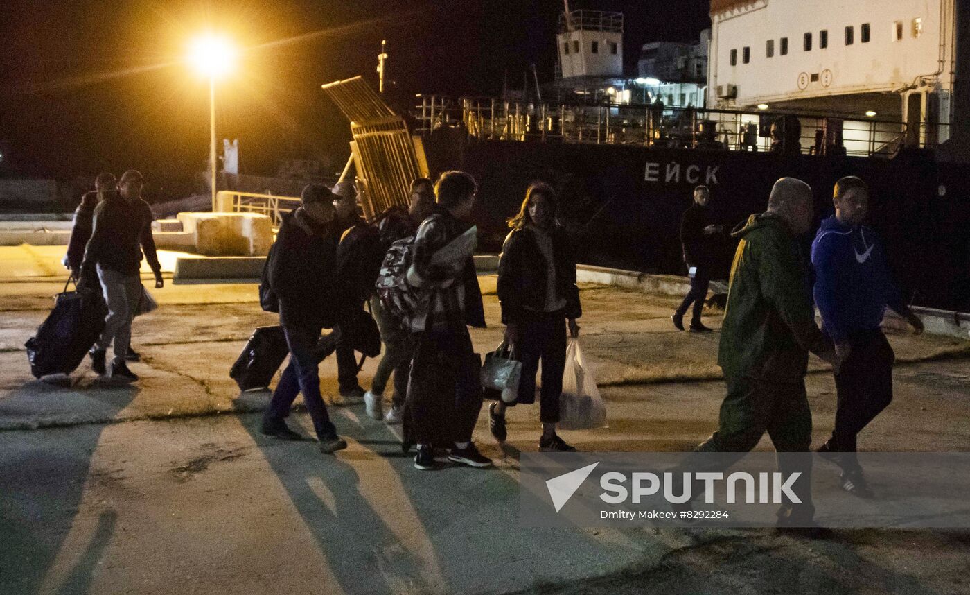 Russia Crimean Bridge Accident Ferry Crossing