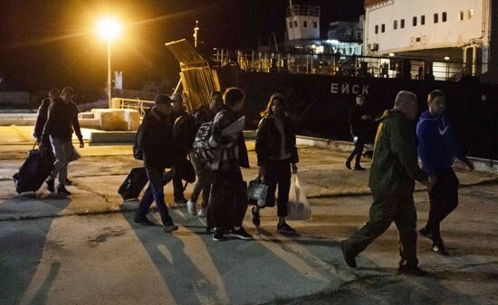 Russia Crimean Bridge Accident Ferry Crossing