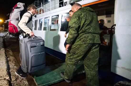 Russia Crimean Bridge Accident Ferry Crossing