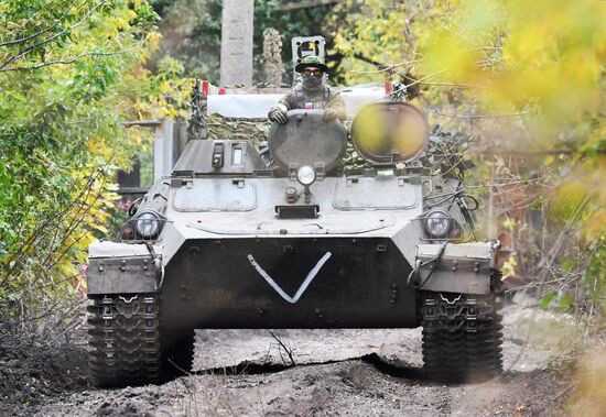 Russia Ukraine Military Operation Mechanized Troops