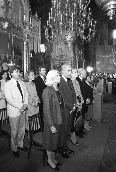 American senators at Trinity Lavra of St. Sergius