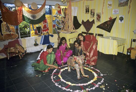Indian schoolchildren in Artek