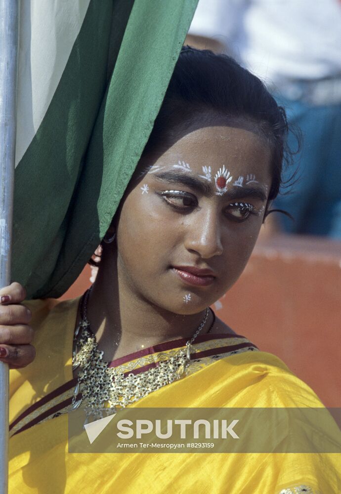 Indian schoolchildren in Artek