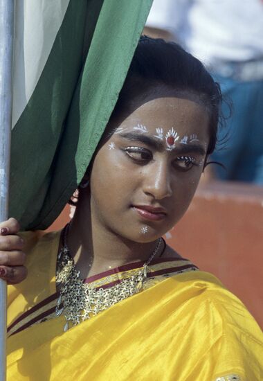 Indian schoolchildren in Artek