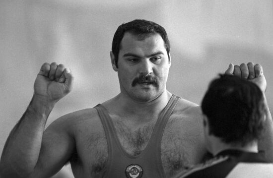 Weightlifter Anatoly Pisarenko