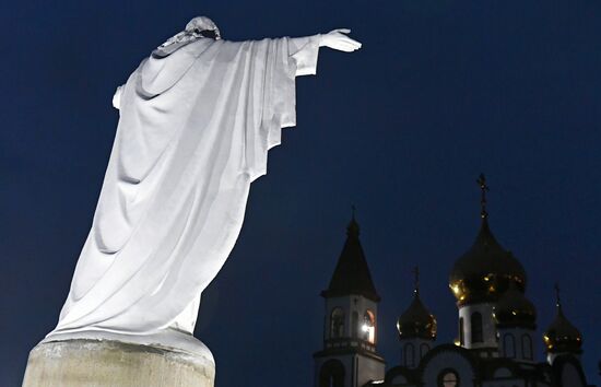 Russia Religion Christ Statue