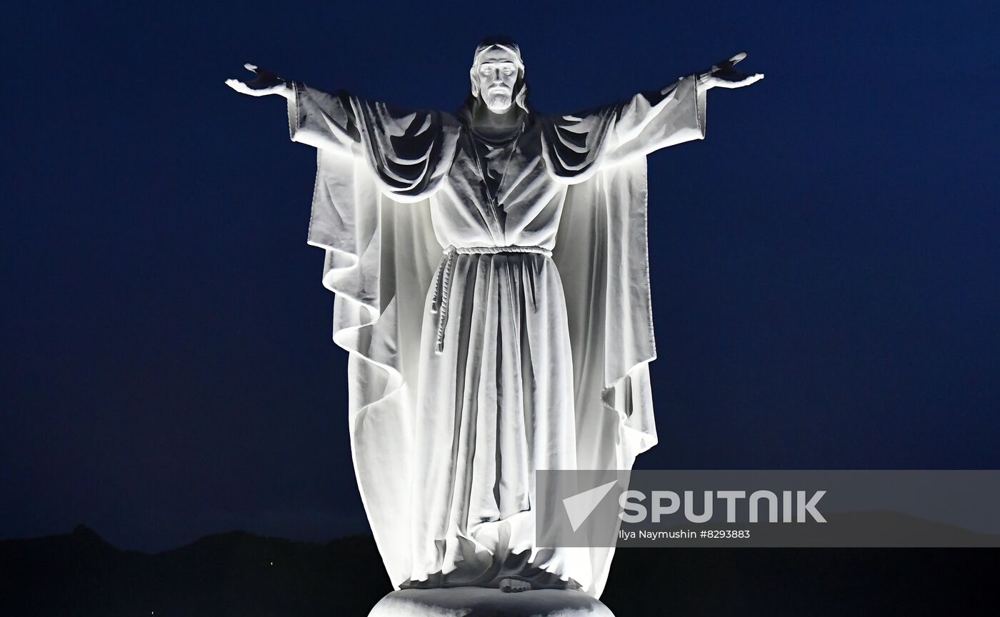 Russia Religion Christ Statue