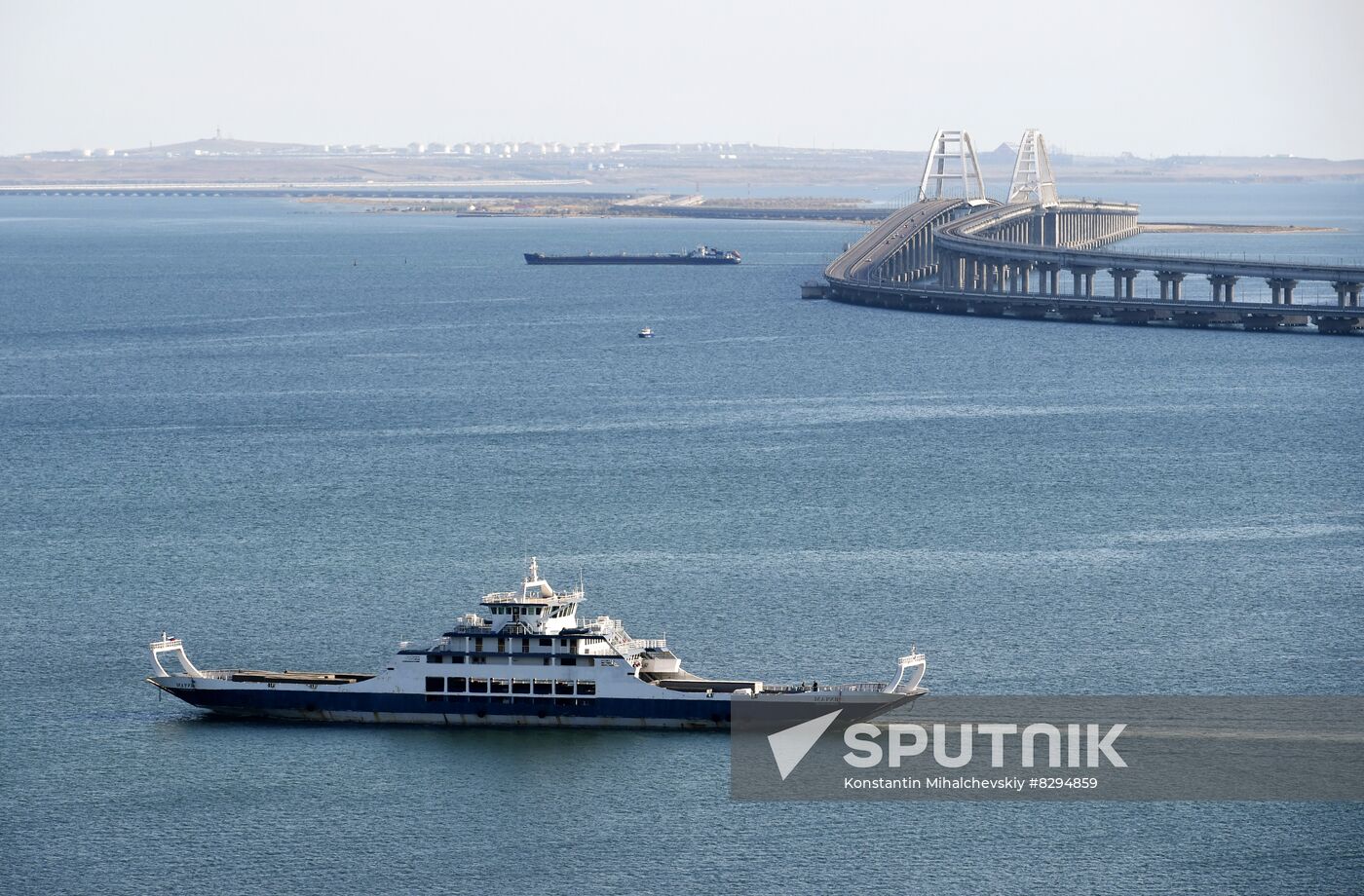 Russia Crimean Bridge Accident Ferries