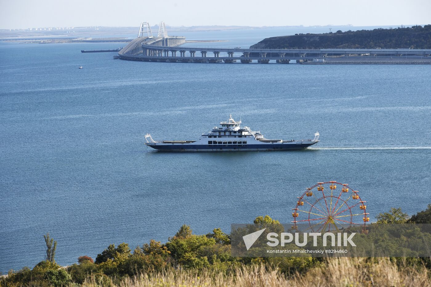 Russia Crimean Bridge Accident Ferries