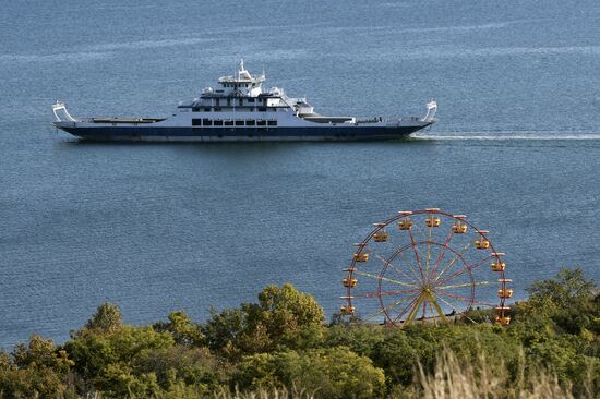 Russia Crimean Bridge Accident Ferries