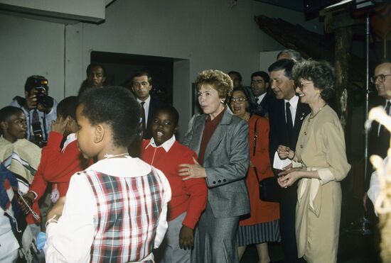Mikhail Gorbachev visits US
