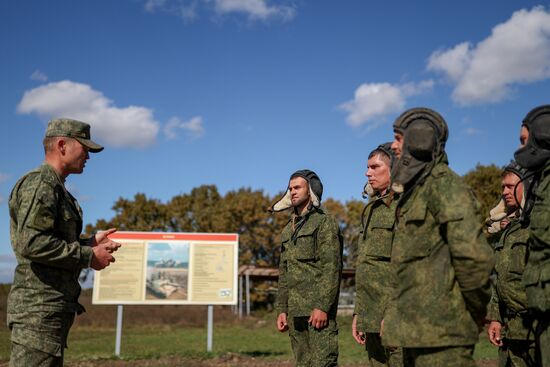 Russia Partial Mobilisation Tank Crews Training