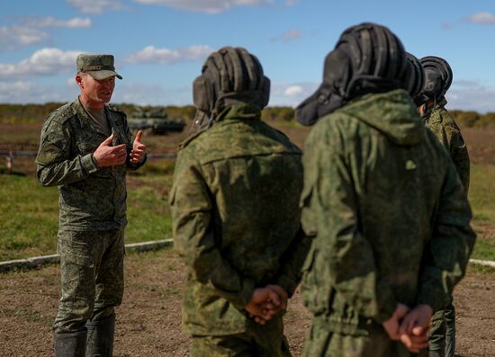 Russia Partial Mobilisation Tank Crews Training