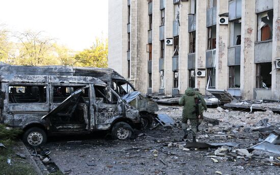 Russia Ukraine Military Operation Shelling
