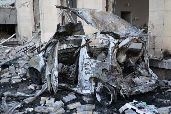 Russia Ukraine Military Operation Shelling
