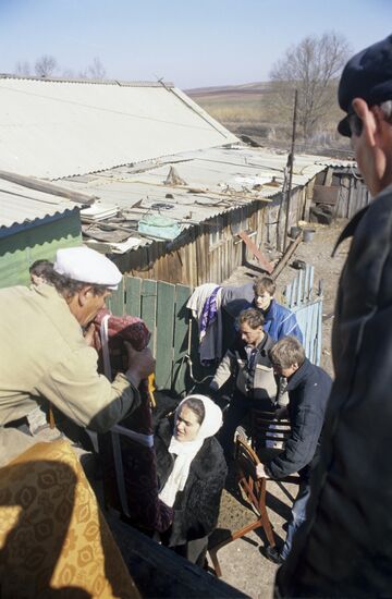 Evacuation from Muzhichya Pavlovka near Orenburg