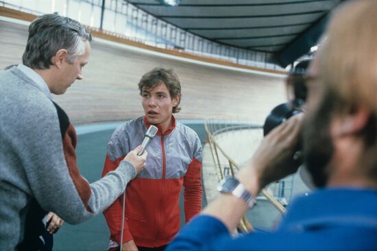 Cyclist Vyacheslav Yekimov