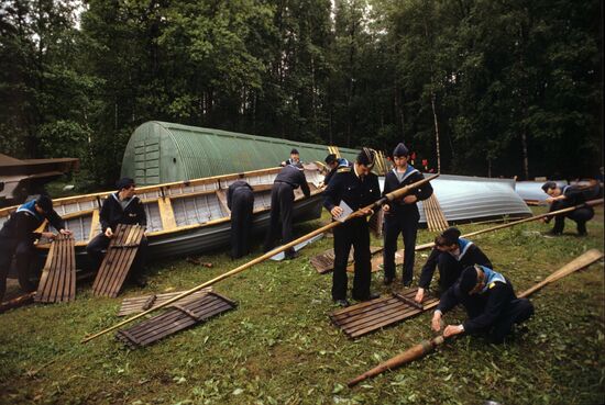 Cadets of Leningrad Nakhimov Naval School