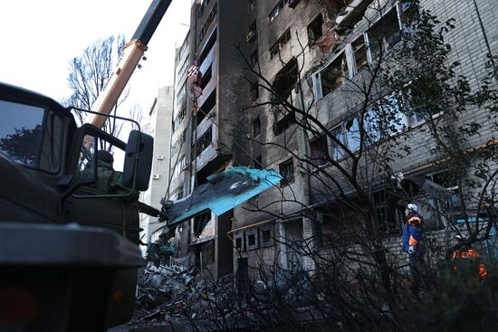 Russia Plane Crash Debris Removal
