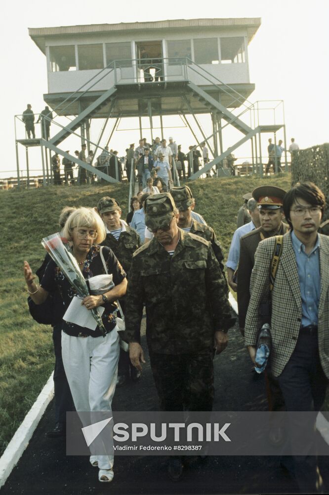 Journalists visit training center