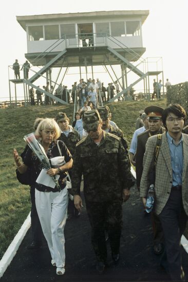 Journalists visit training center