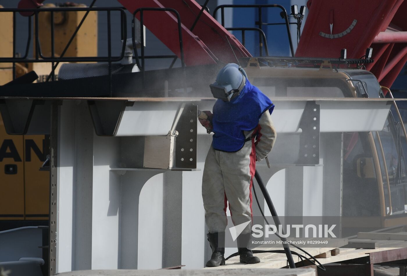 Russia Crimean Bridge Accident Restoration