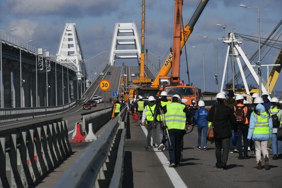 Russia Crimean Bridge Accident Restoration