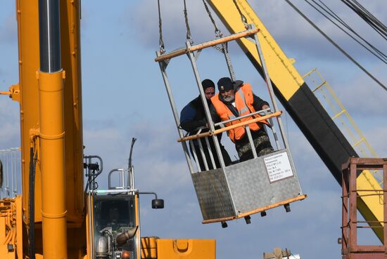 Russia Crimean Bridge Accident Restoration