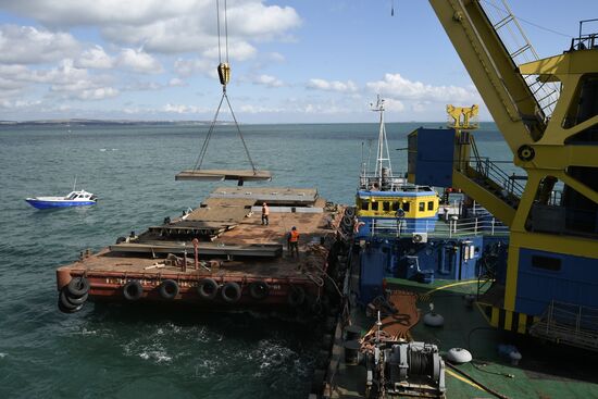 Russia Crimean Bridge Accident Restoration